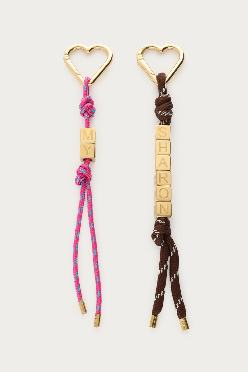 Bag charm with brown cord | My Jewellery