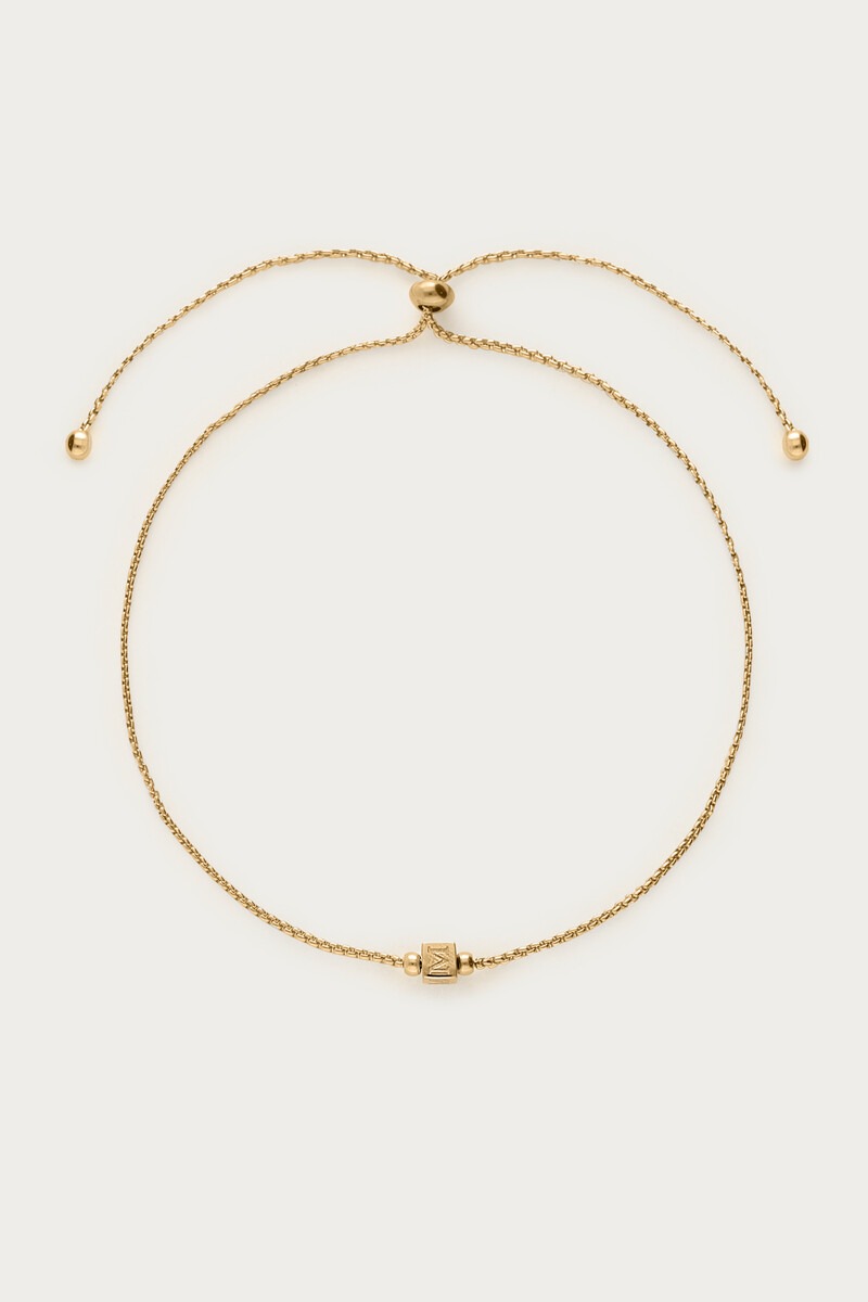 Minimalist bracelet with cube initial | My Jewellery