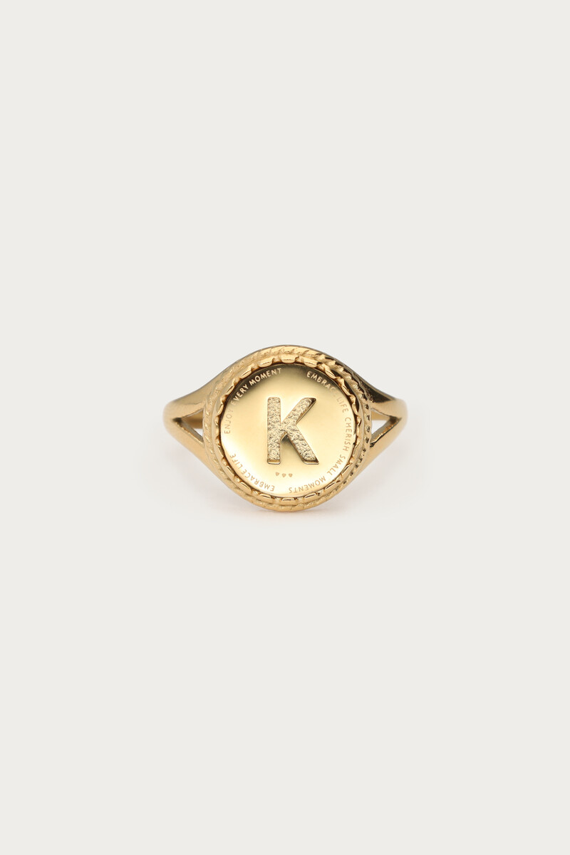 Bague initiale vintage My Jewellery Doré One size femme