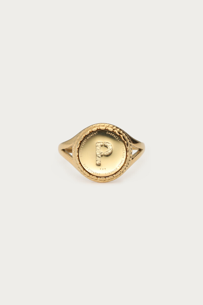 Bague initiale vintage My Jewellery Doré One size femme