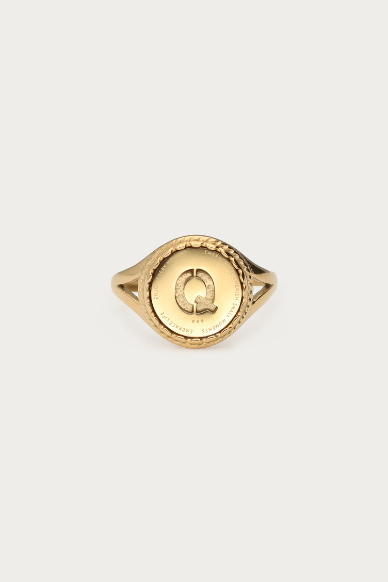 Bague initiale vintage My Jewellery Doré One size femme