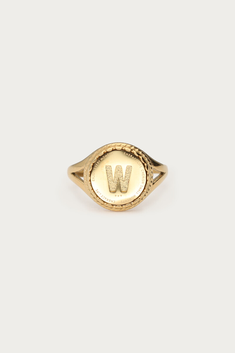 Bague initiale vintage My Jewellery Doré One size femme