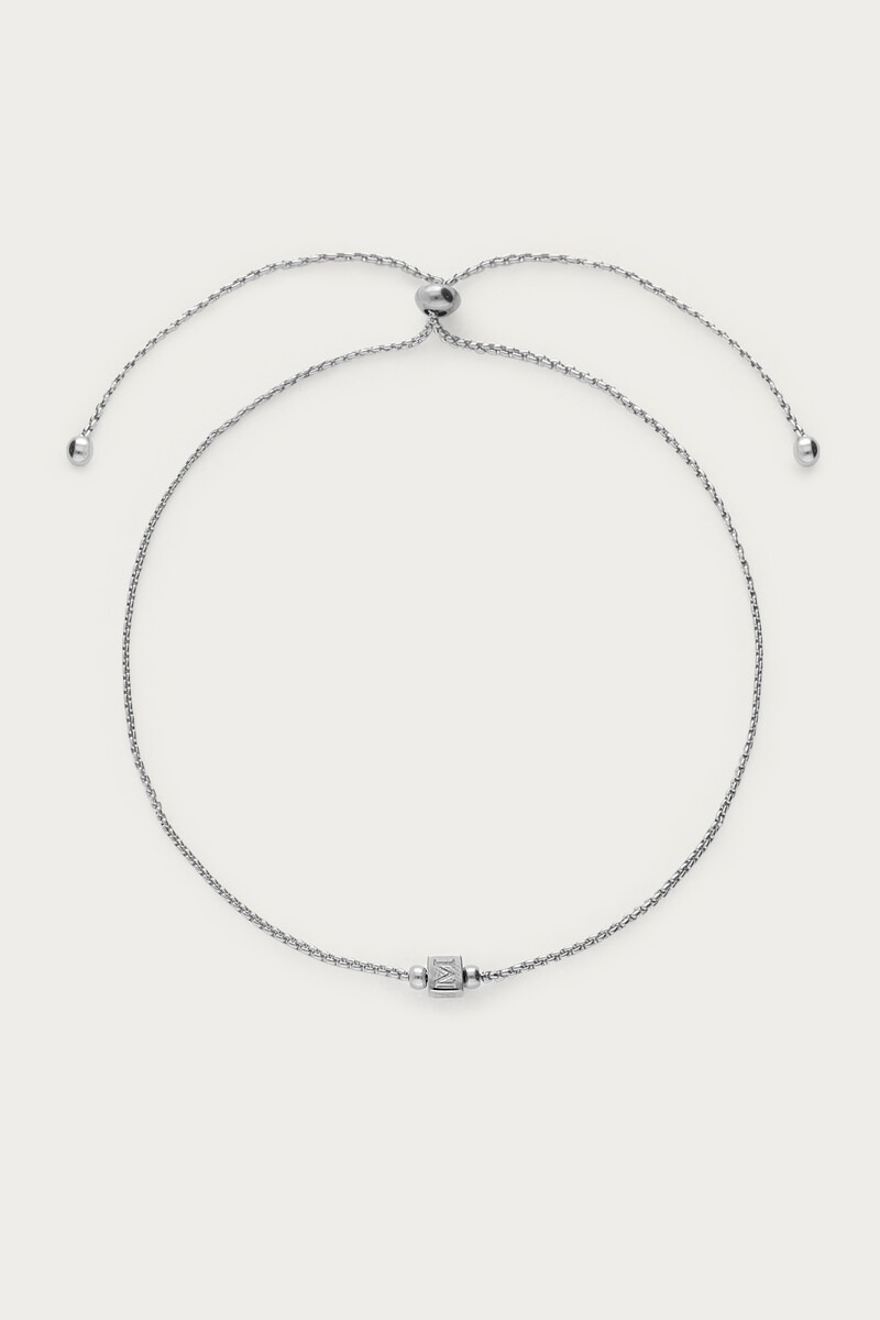 Minimalist bracelet with cube initial | My Jewellery