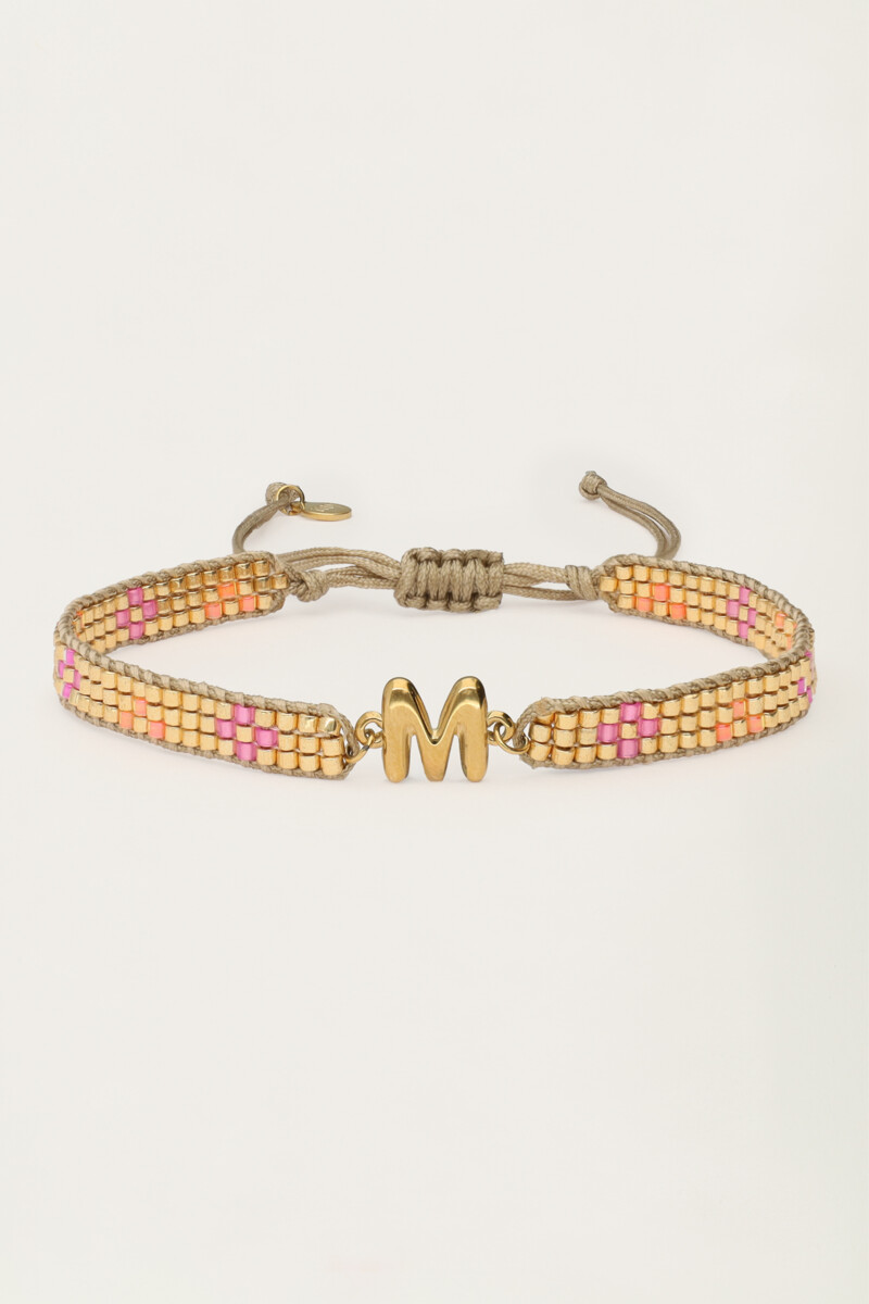 Initial rope bracelet miyuki | My Jewellery