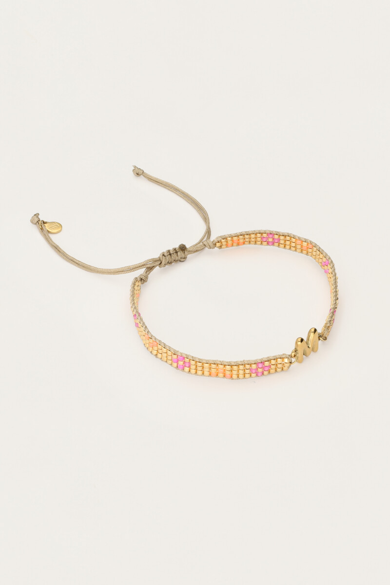 Initial rope bracelet miyuki | My Jewellery