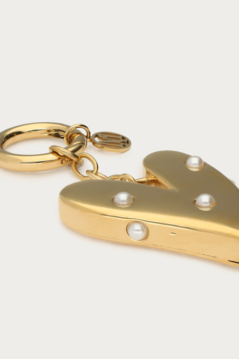 Keychain heart with faux pearls | My Jewellery