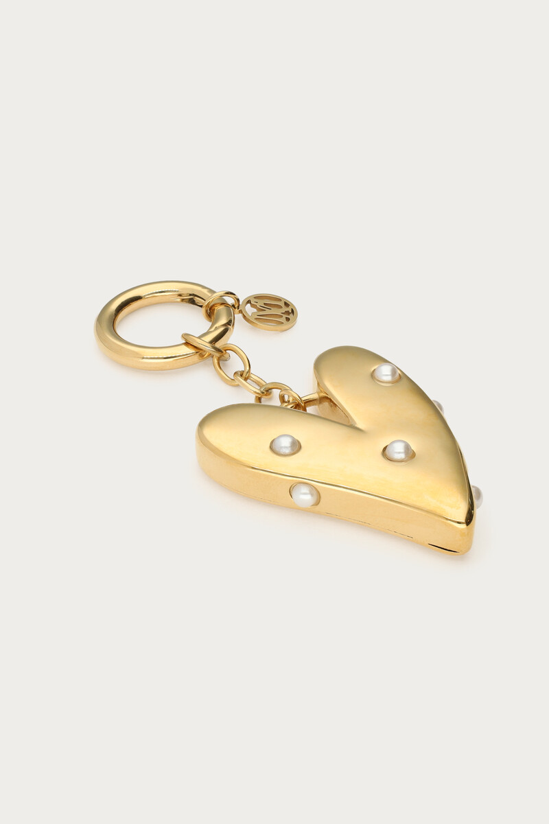 Keychain heart with faux pearls | My Jewellery