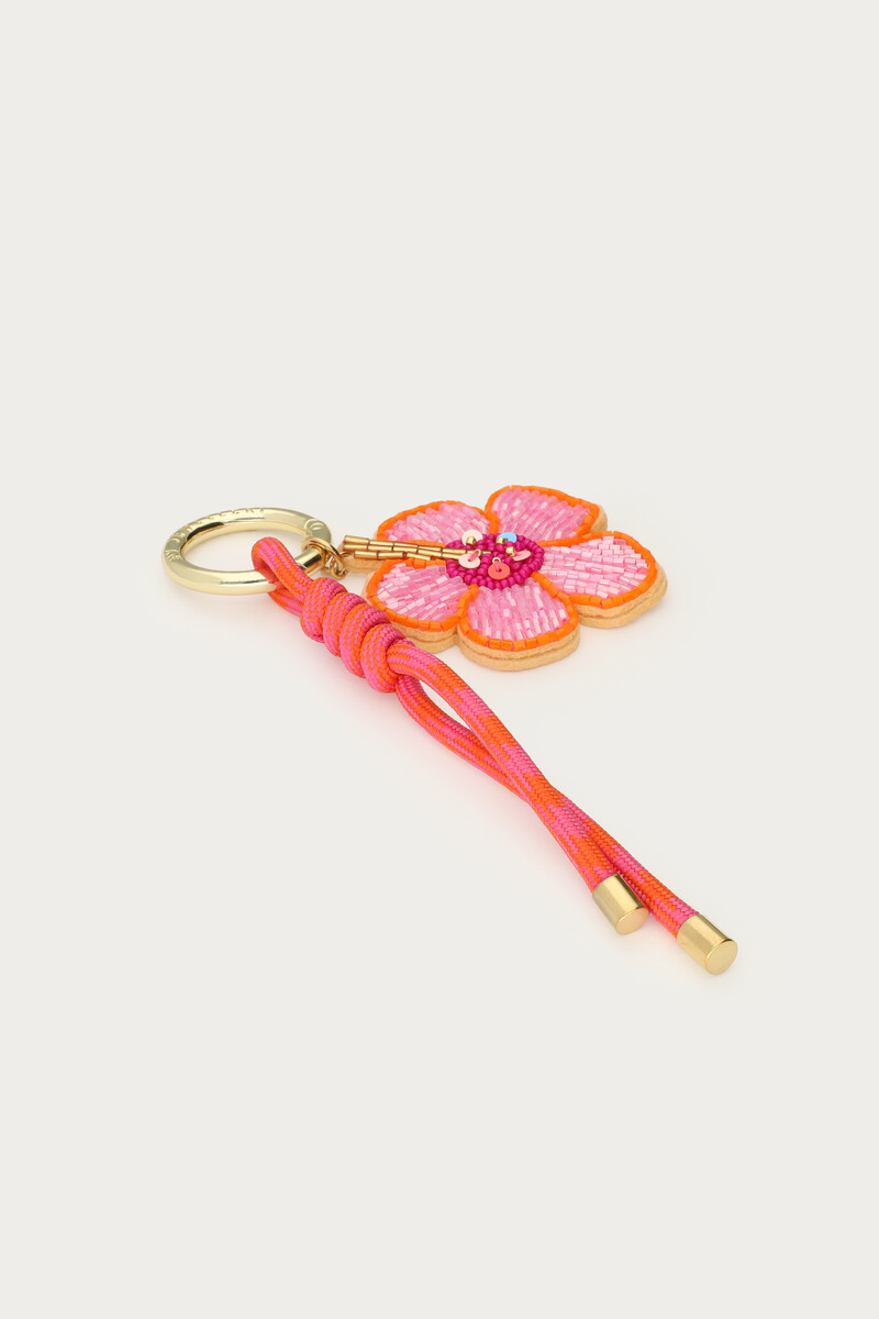 Keychain with flower and cord detail | My Jewellery
