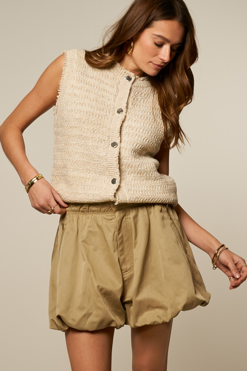 Khaki balloon shorts | My Jewellery