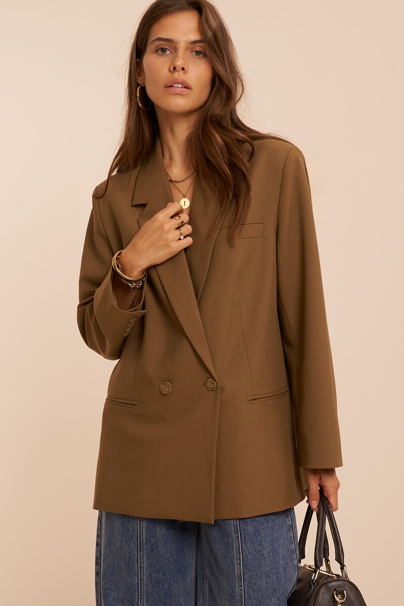 Khaki green oversized blazer | My Jewellery