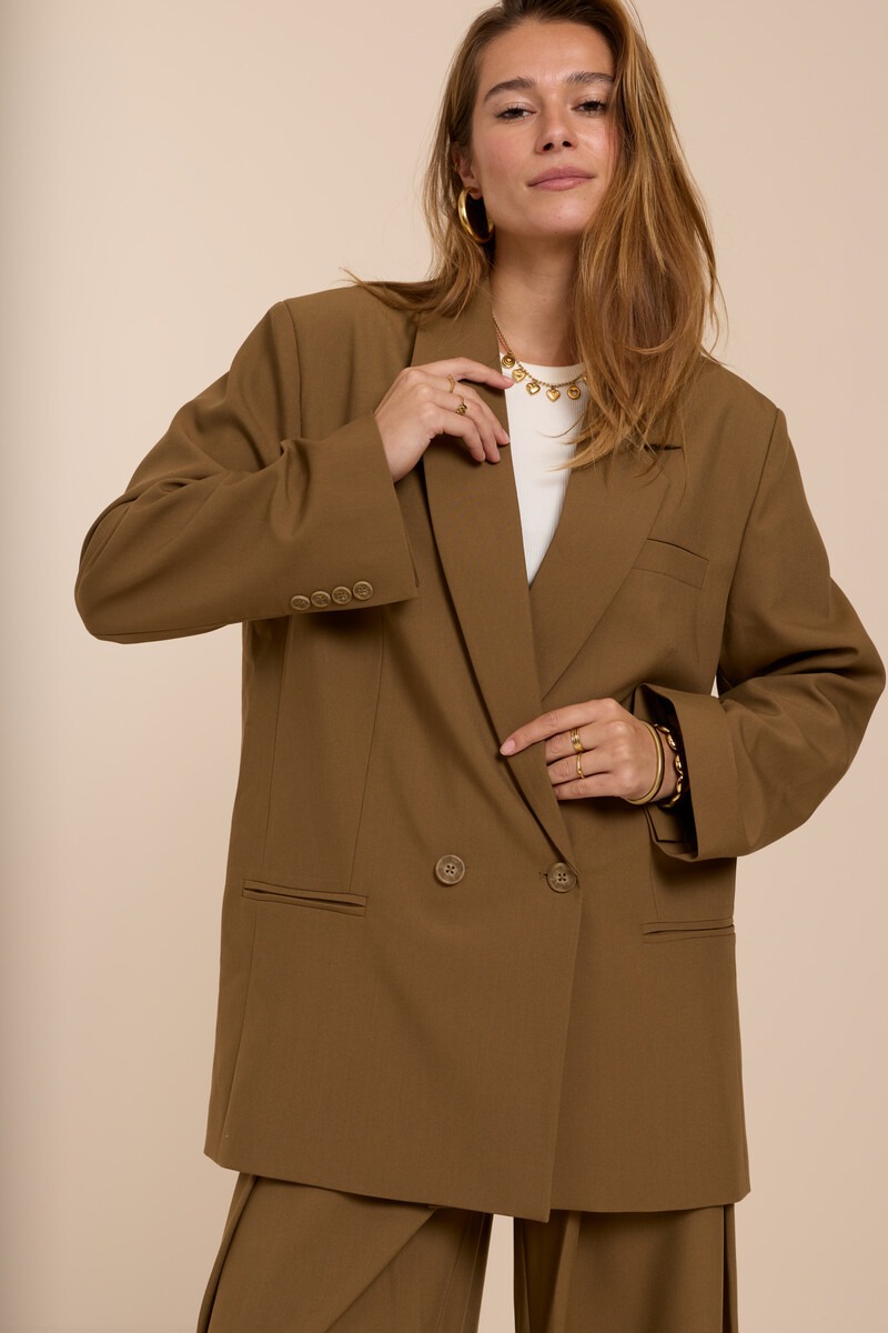 Khaki green oversized blazer | My Jewellery