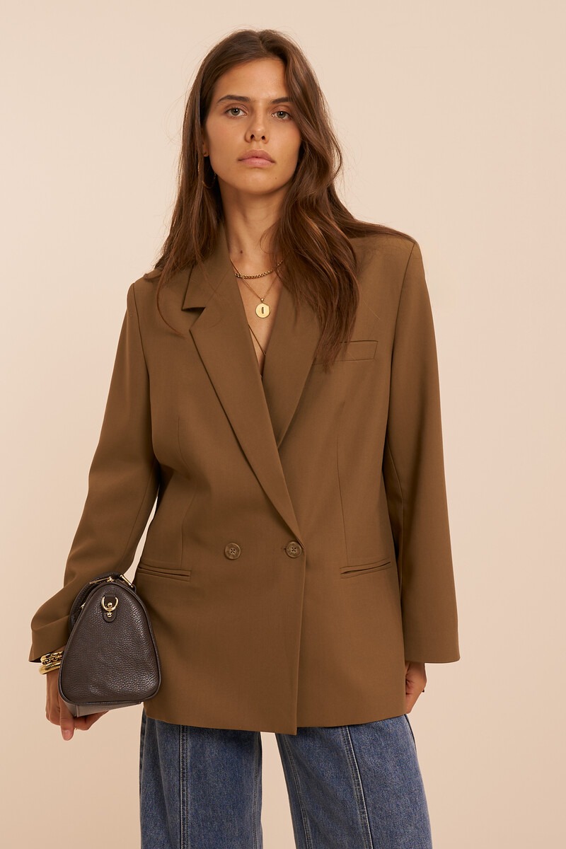Khaki green oversized blazer | My Jewellery