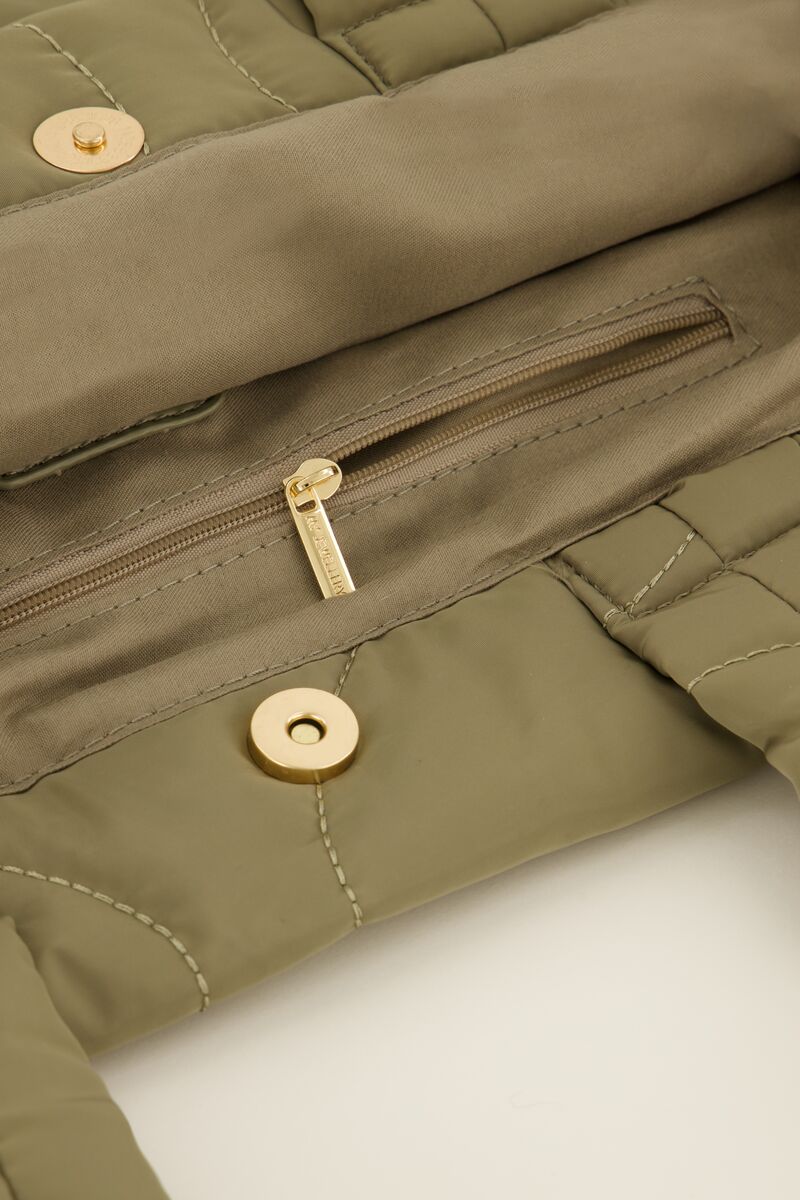 Khaki padded tote bag | My Jewellery