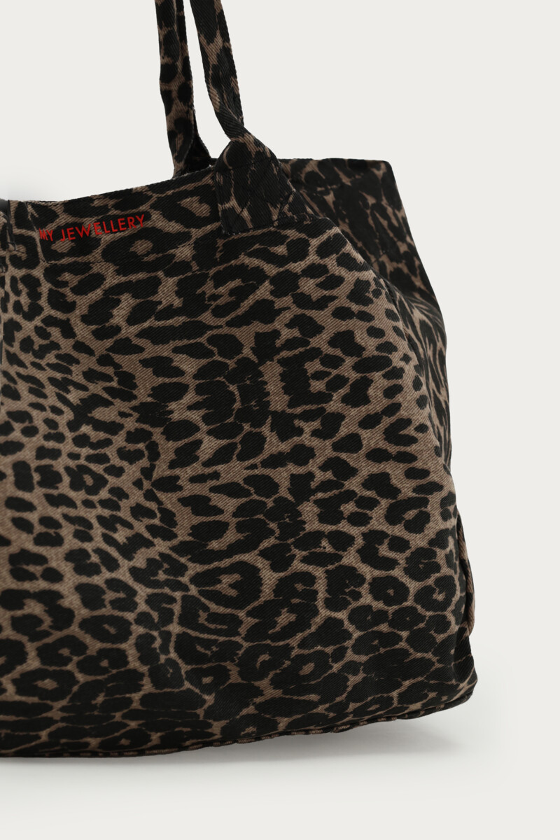 Large shopper with leopard print | My Jewellery