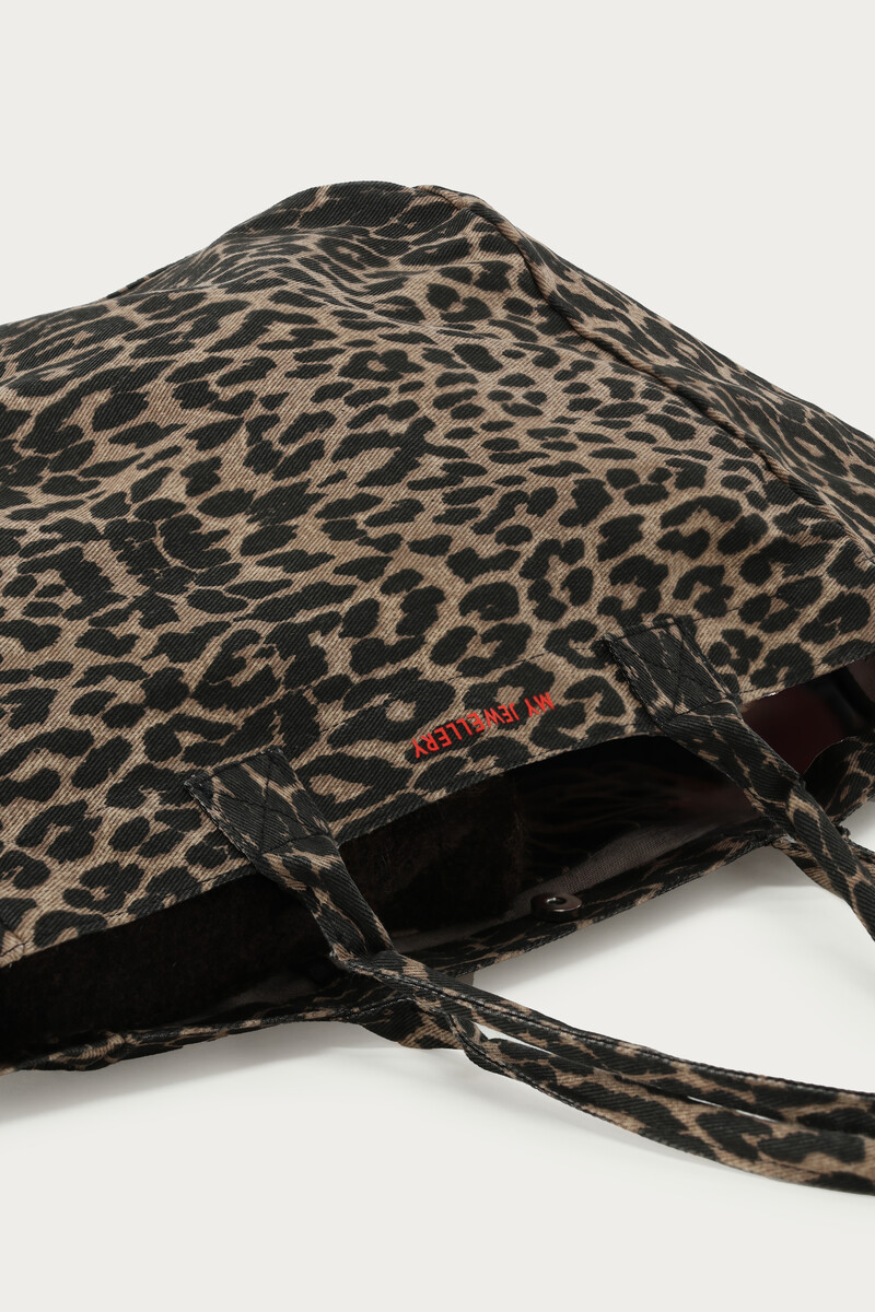 Large shopper with leopard print | My Jewellery