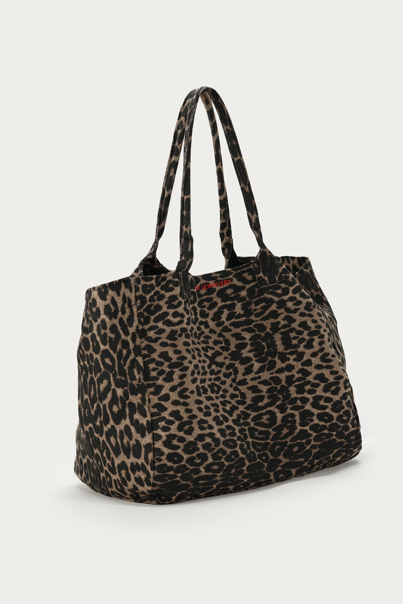 Large shopper with leopard print | My Jewellery