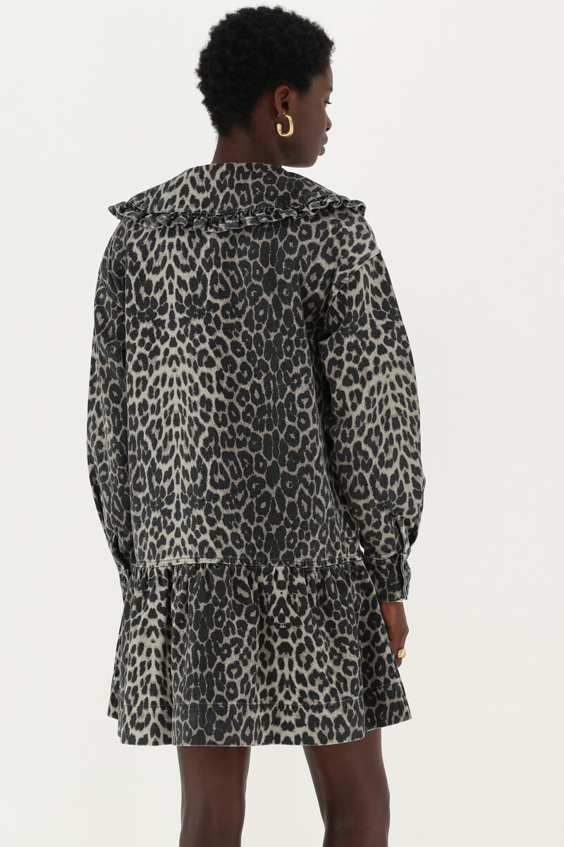 Leopard print dress with collar | My Jewellery