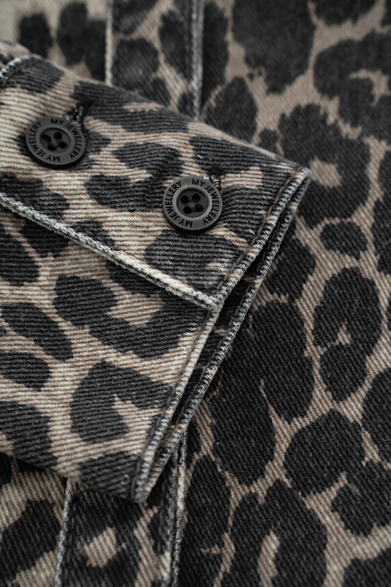 Leopard print dress with collar | My Jewellery