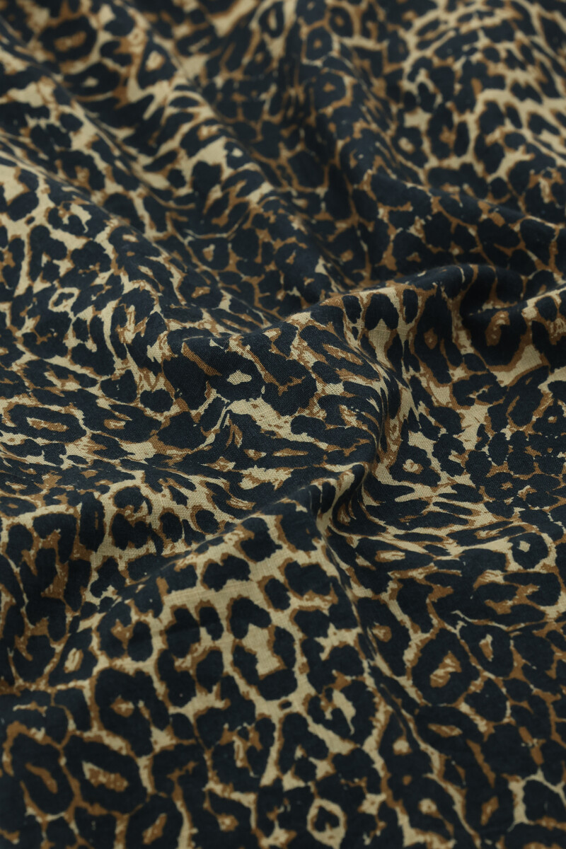 Panther print linen look dress | My Jewellery
