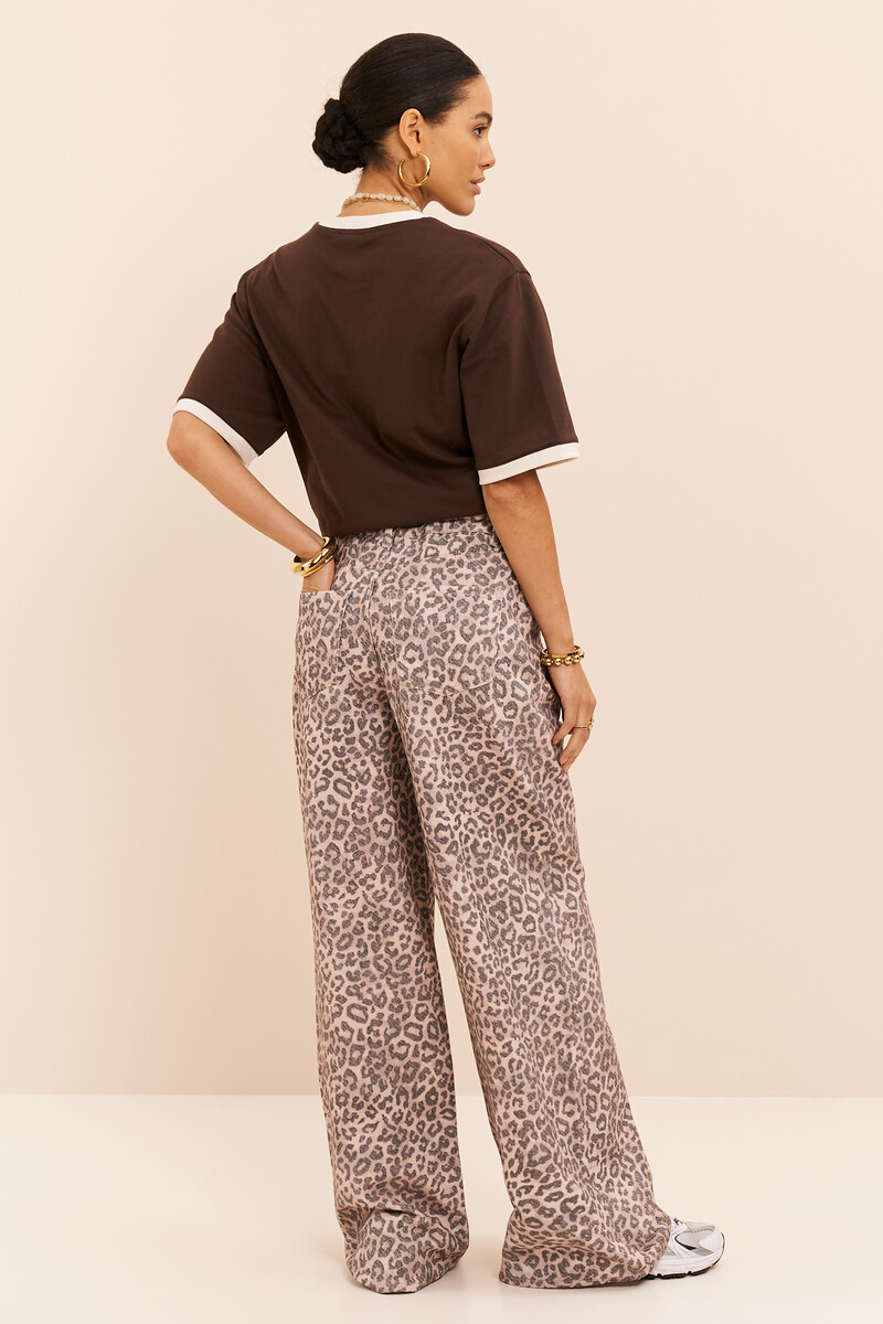 Leopard print baperbag jeans | My Jewellery