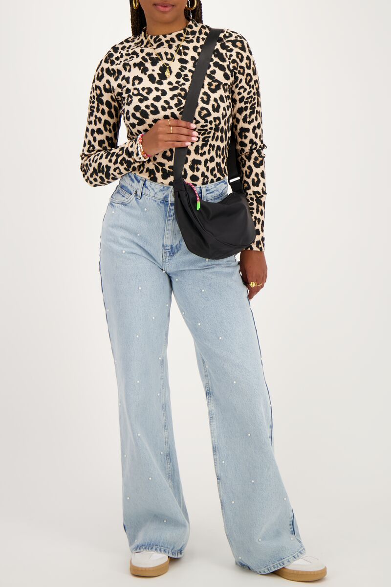 Panther print top with turtleneck | My Jewellery