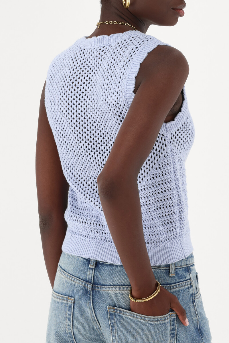 Light blue crochet spencer | My Jewellery