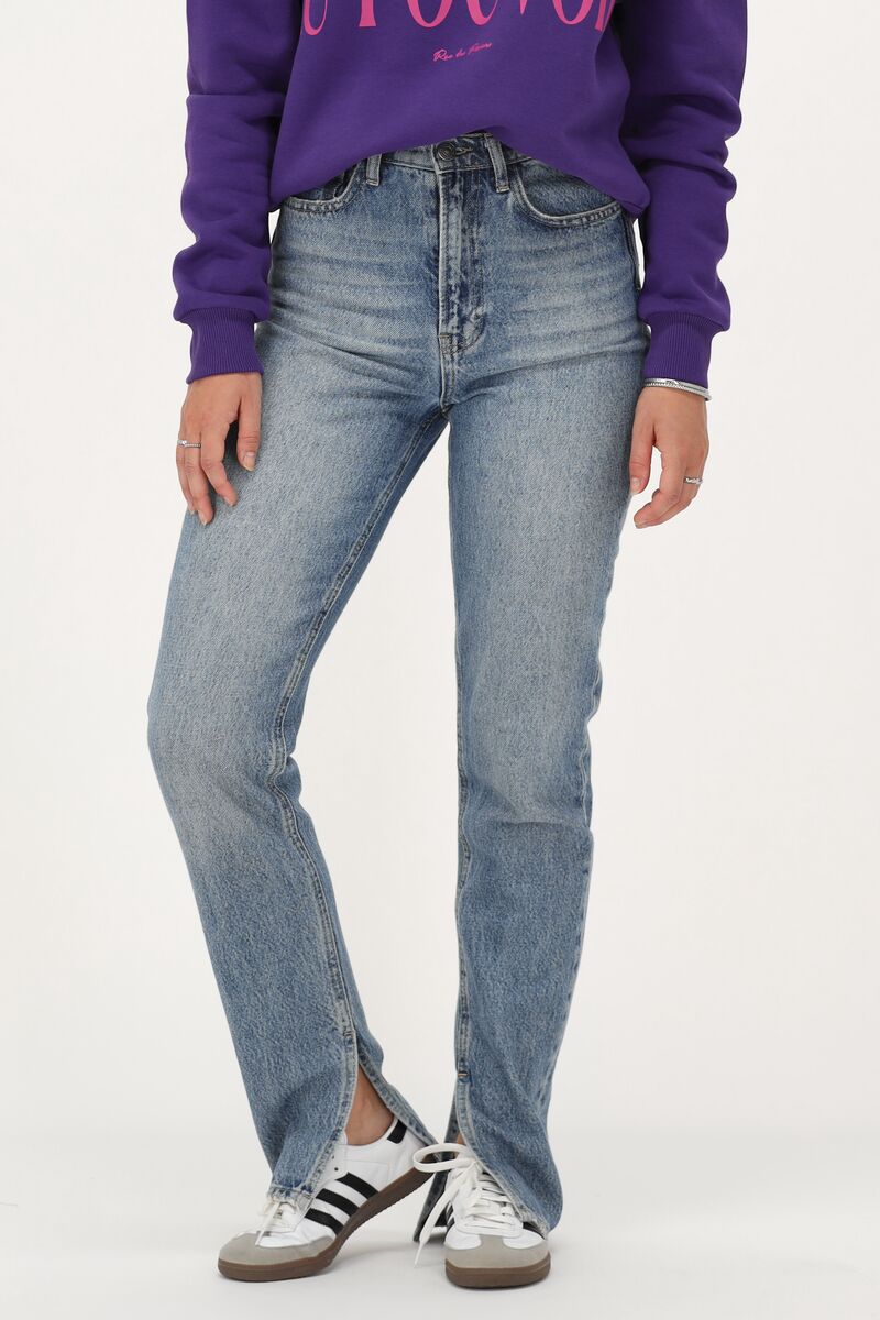 light blue jeans with slit | My Jewellery