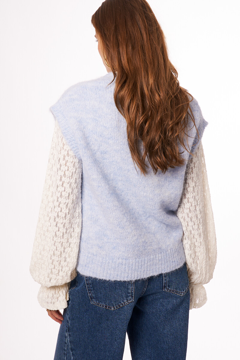 Light blue oversized gilet | My Jewellery