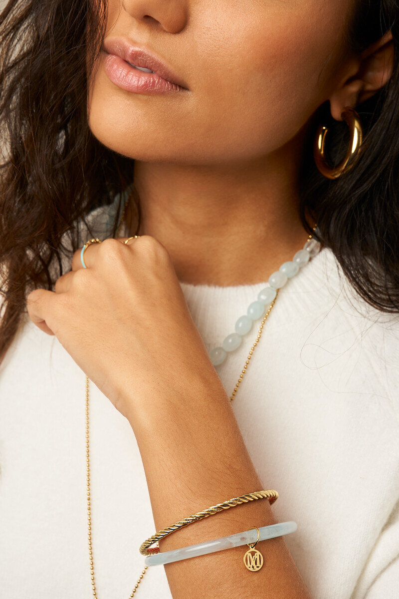 Light blue thin bangle set | My Jewellery