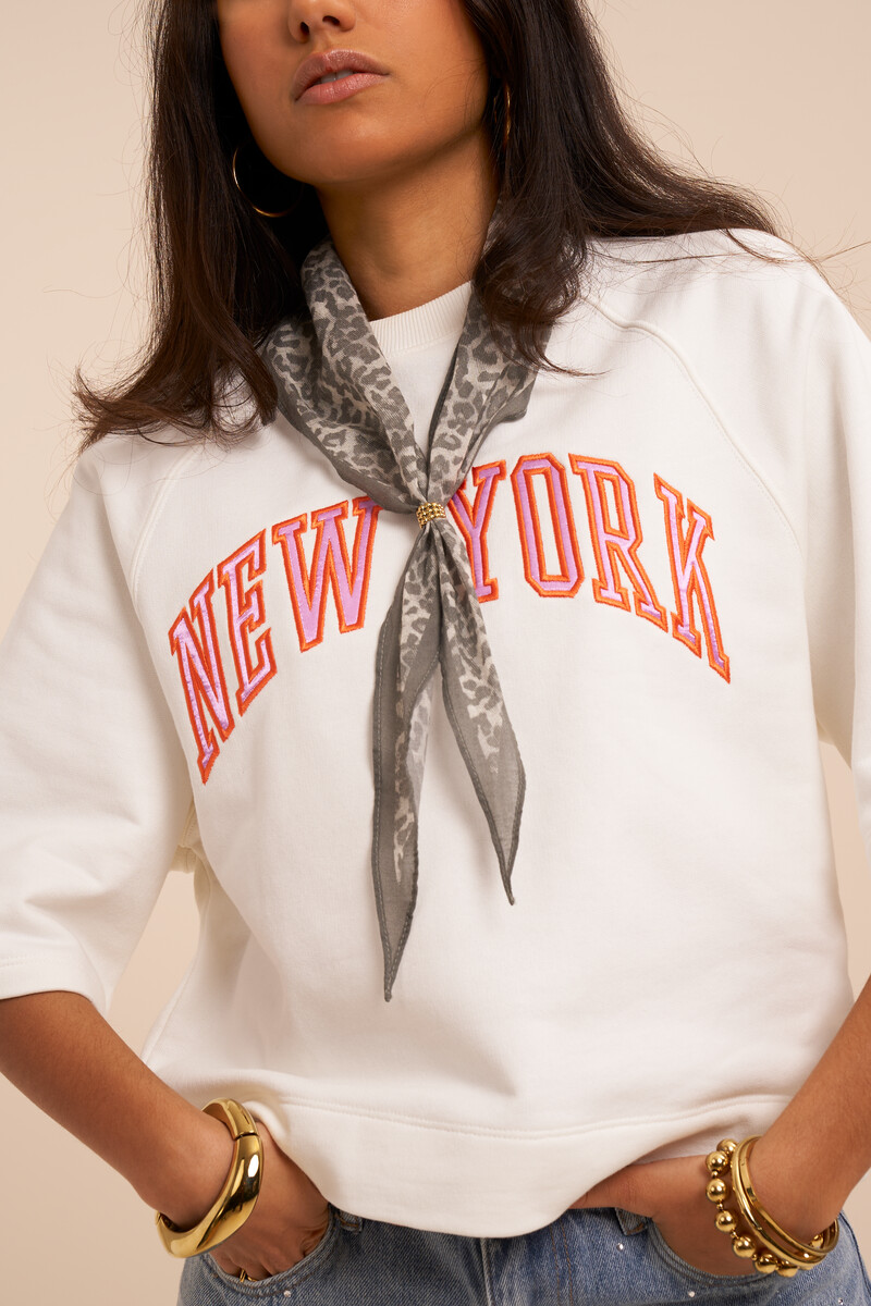 Brown light scarf with leopard print | My Jewellery