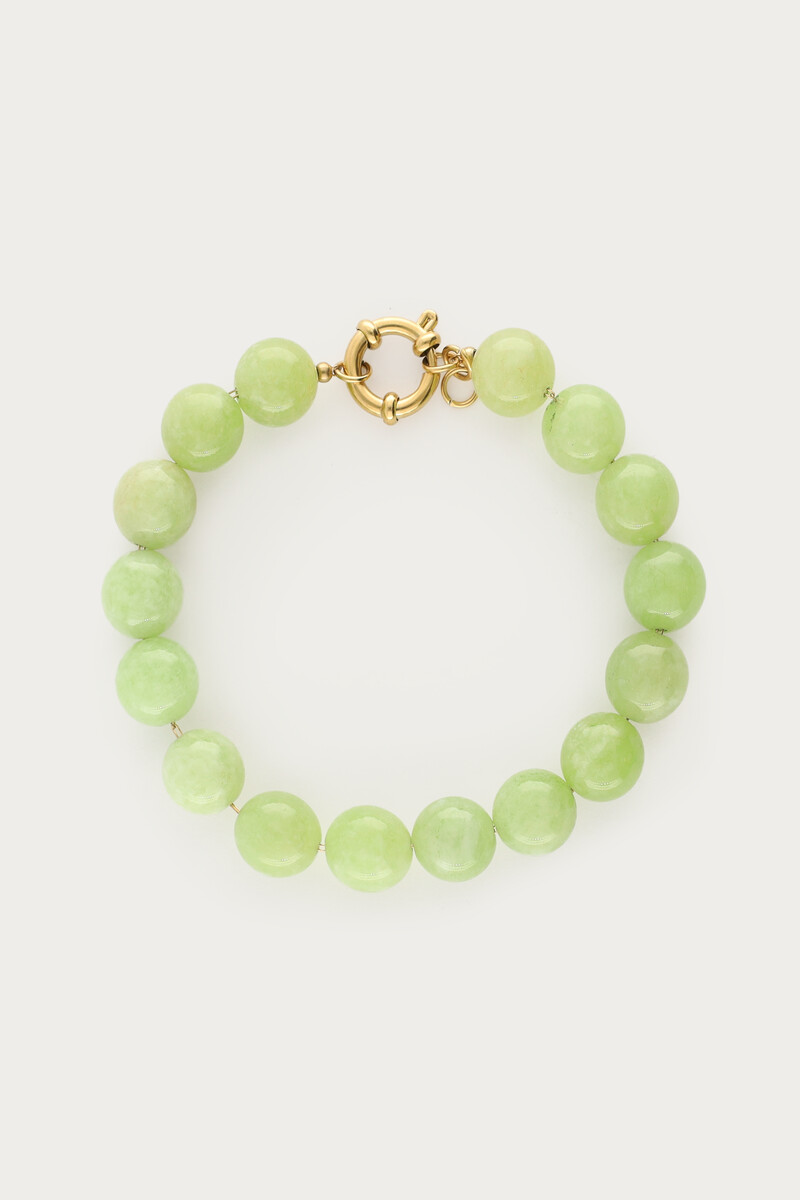 Light green bracelet with beads | My Jewellery