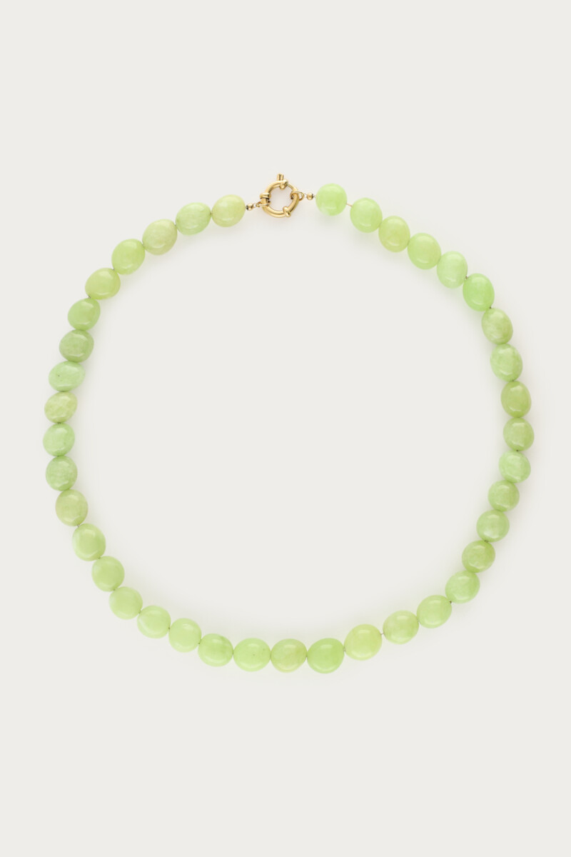 Light green necklace with beads | My Jewellery