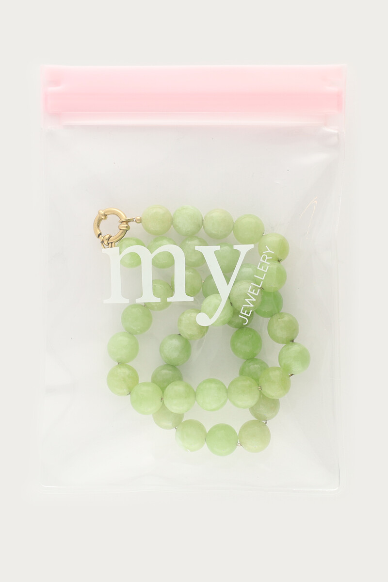 Light green necklace with beads | My Jewellery