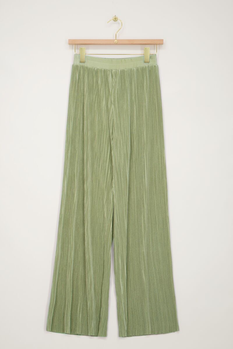 Pantalon plissé clair avec ceinture élastique | - My jewellery - Modalova