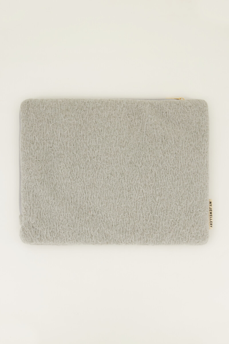 Light gray laptop sleeve | My Jewellery