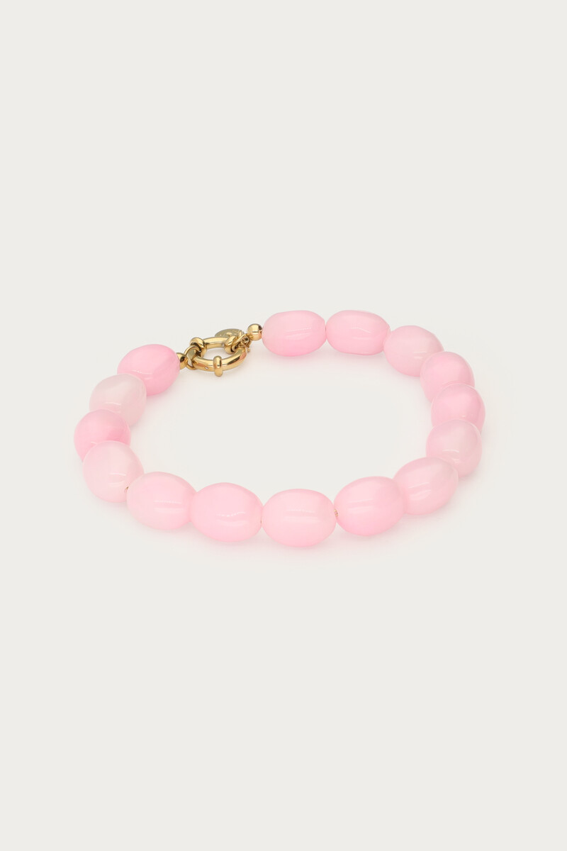 Light pink minimalist beaded bracelet | My Jewellery