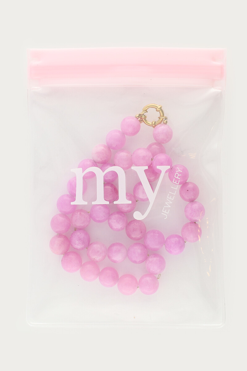 Light pink necklace with beads | My Jewellery