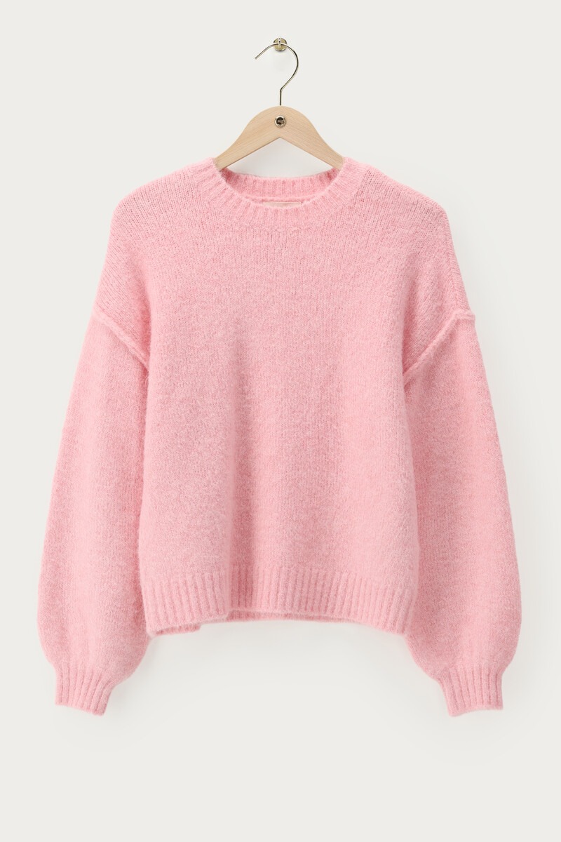Light Pink Oversized Knitted Sweater | My Jewellery