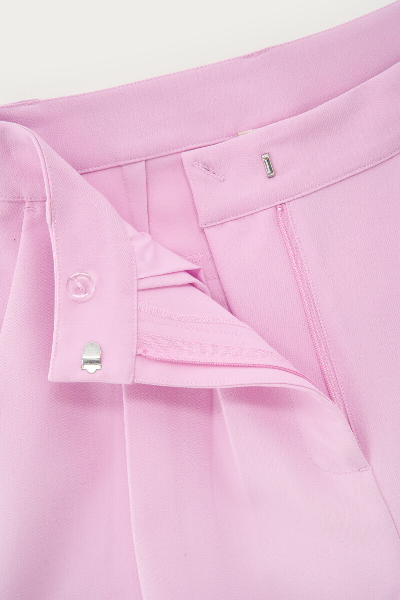 Light pink wide leg trousers with pleats | My Jewellery