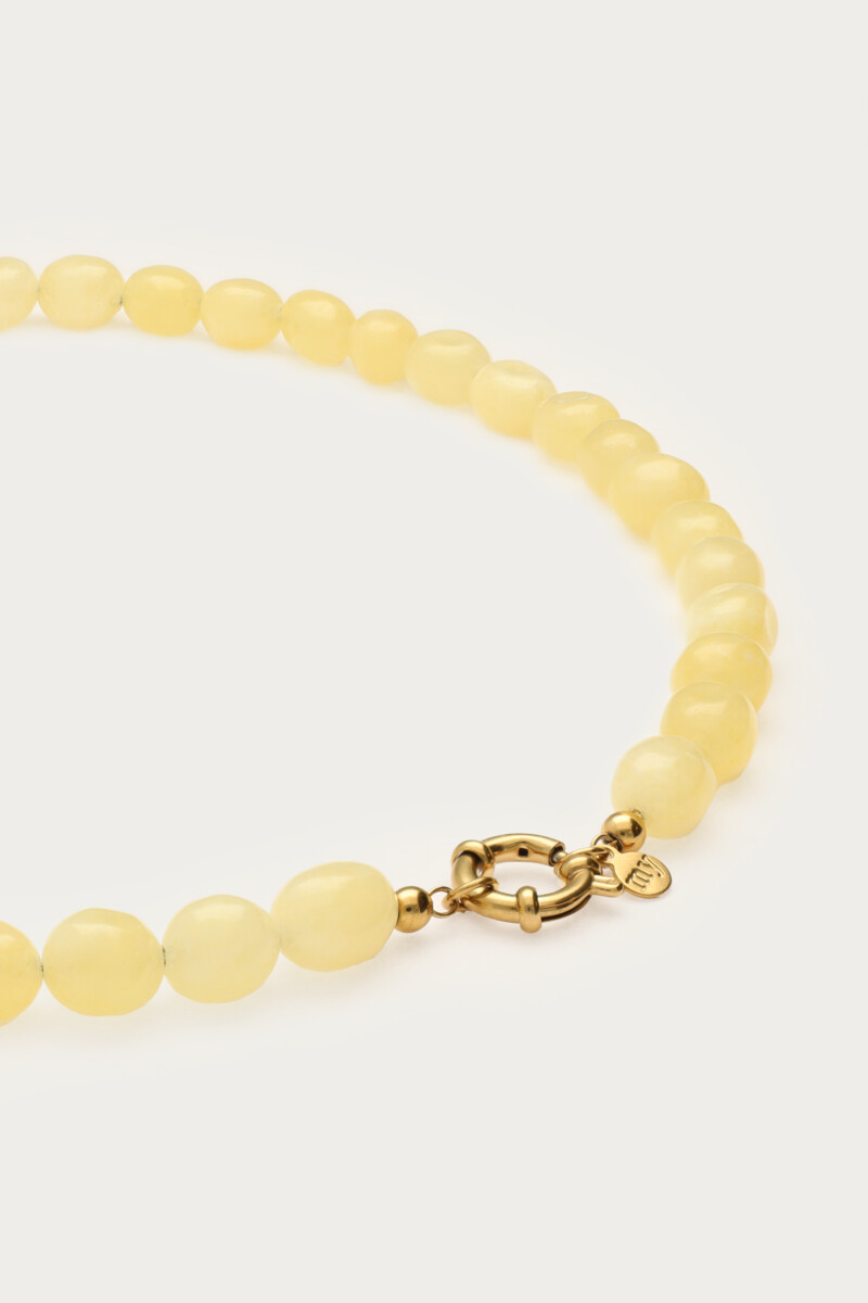 Light yellow necklace with beads | My Jewellery