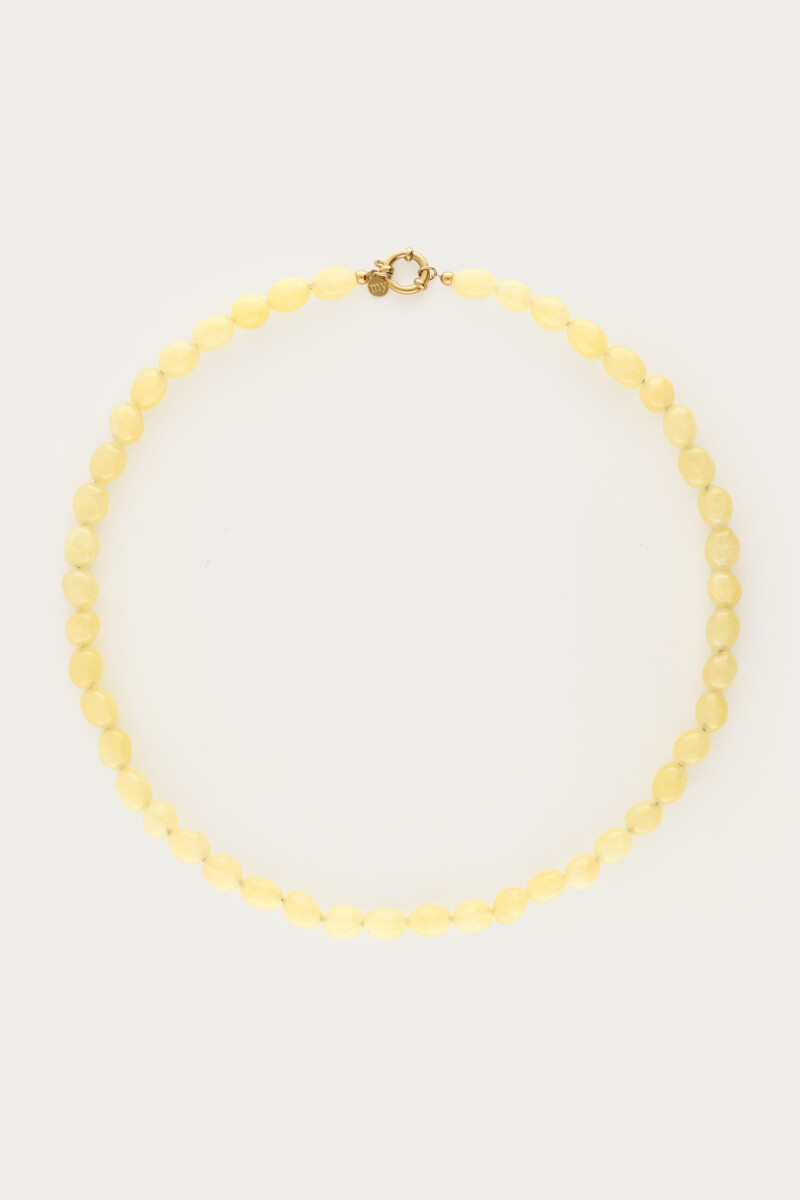Light yellow necklace with beads | My Jewellery