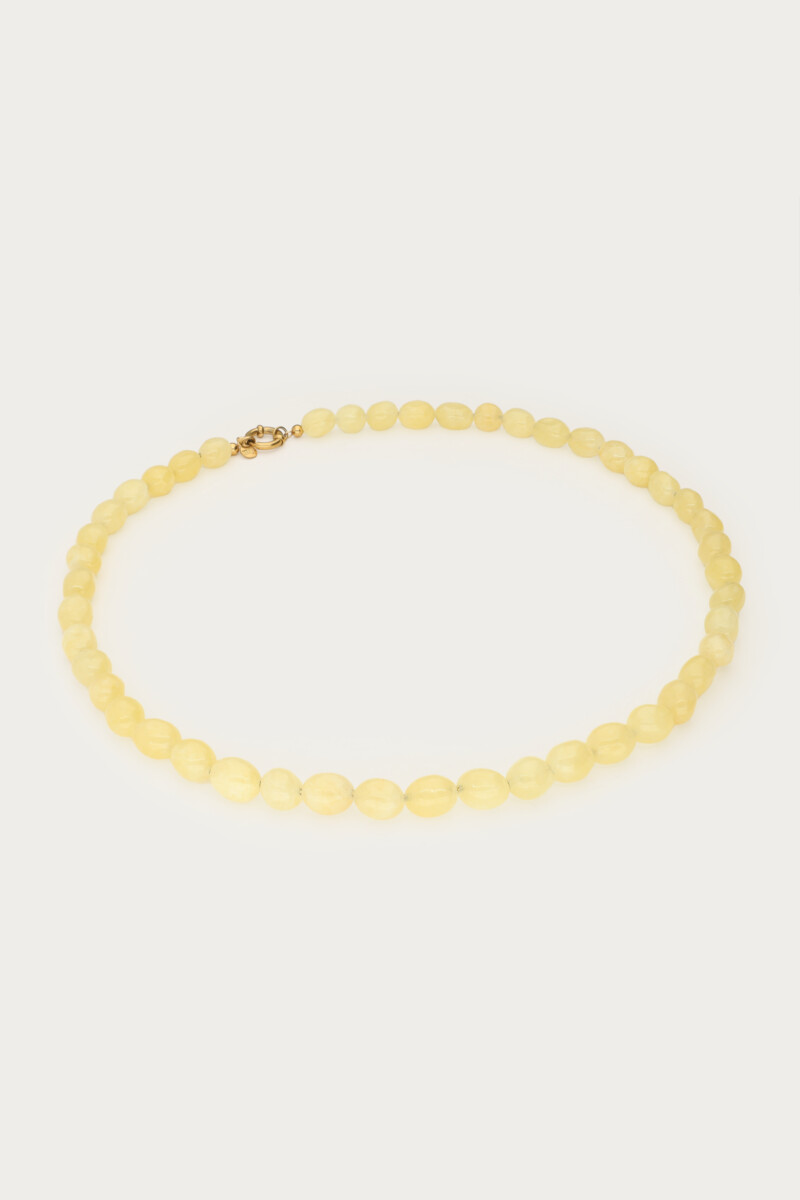 Light yellow necklace with beads | My Jewellery
