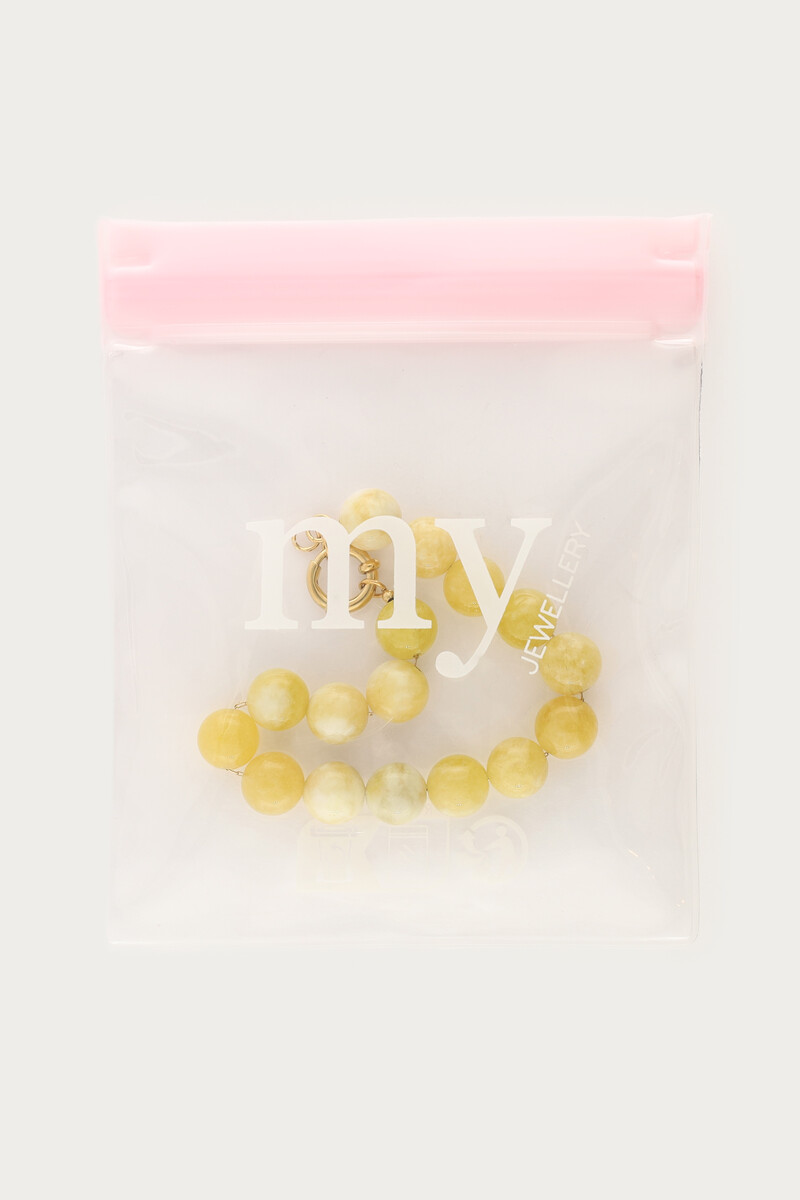 Light yellow bracelet with beads | My Jewellery