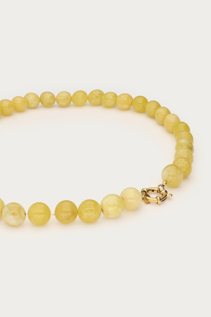 Light yellow necklace with beads | My Jewellery