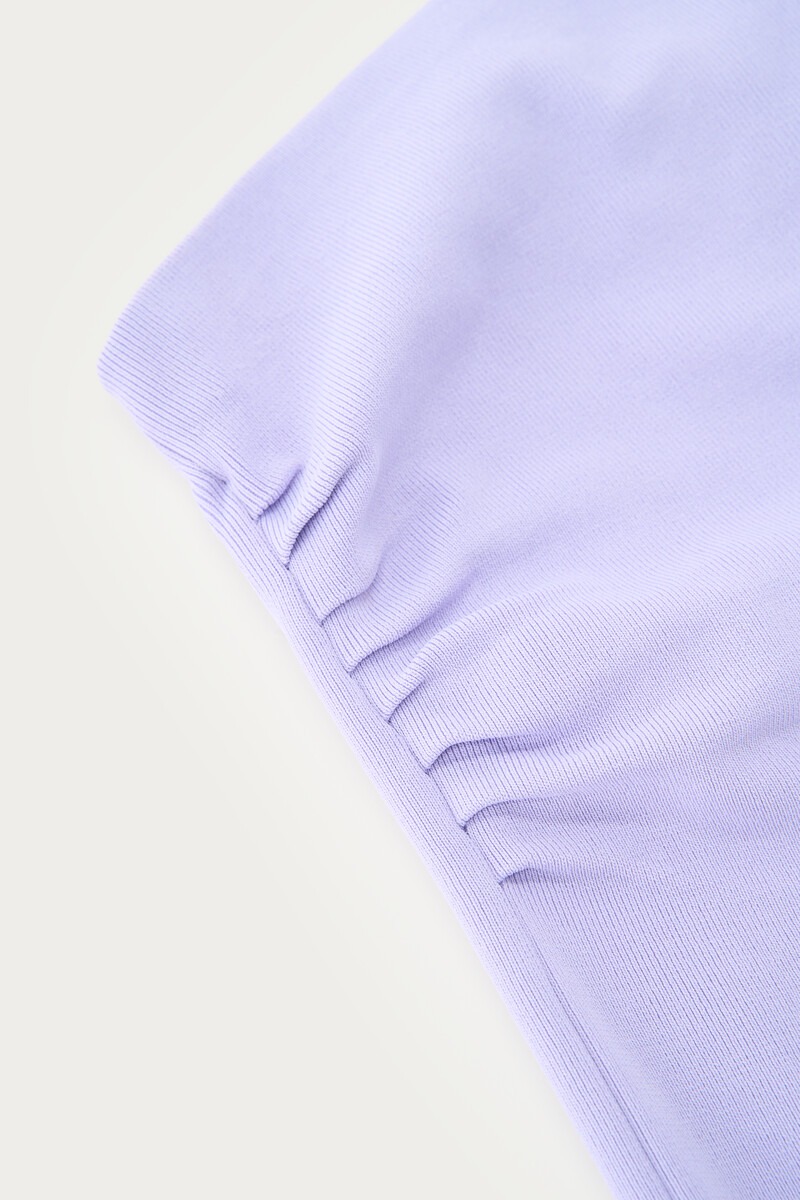 Lilac basic one-shoulder top | My jewellery