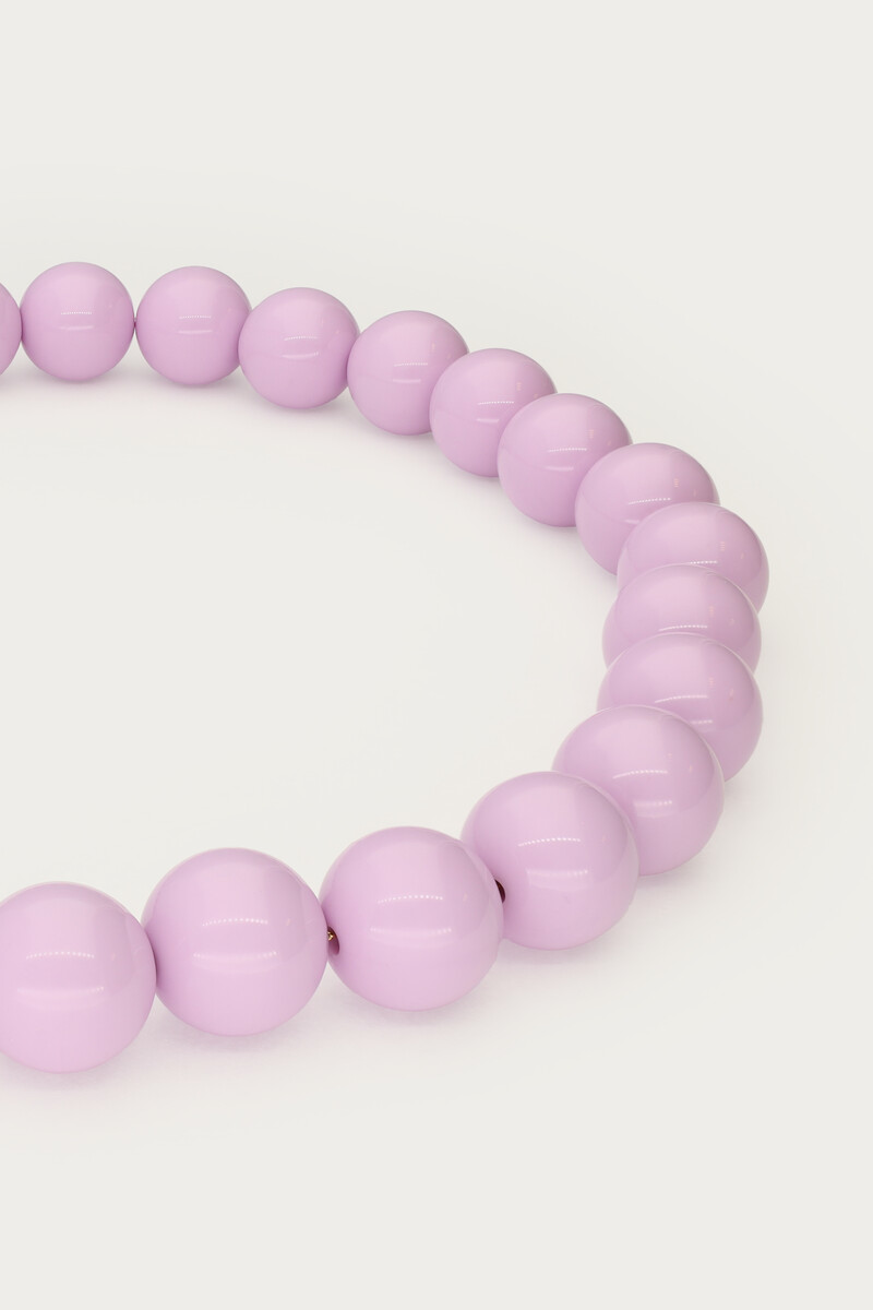 Lilac necklace with chunky beads | My Jewellery