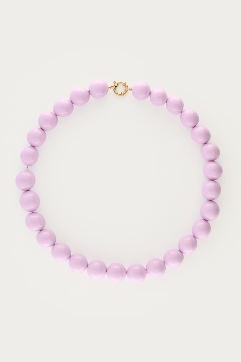 Lilac necklace with chunky beads | My Jewellery