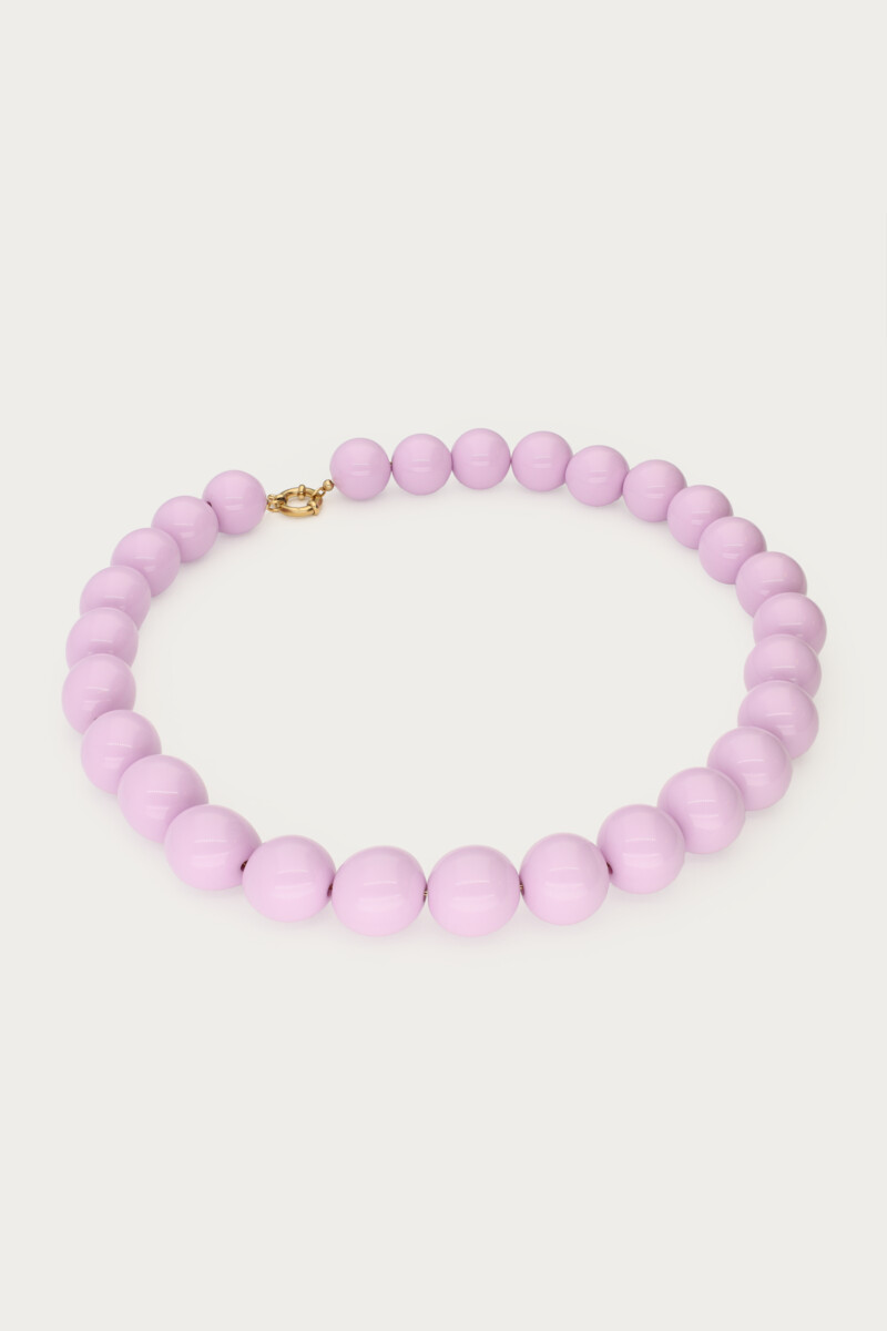Lilac necklace with chunky beads | My Jewellery