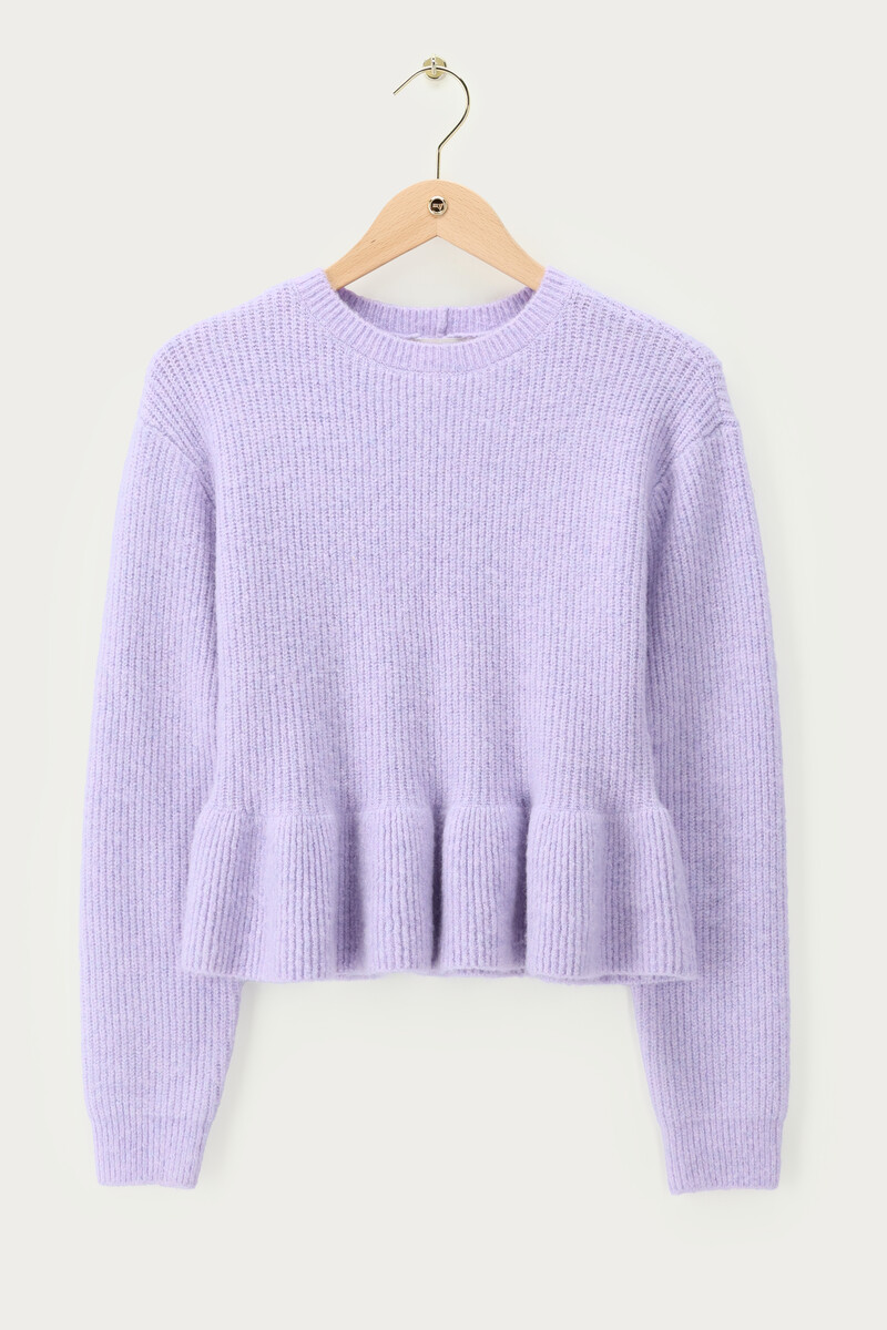 Lilac peplum sweater | My Jewellery