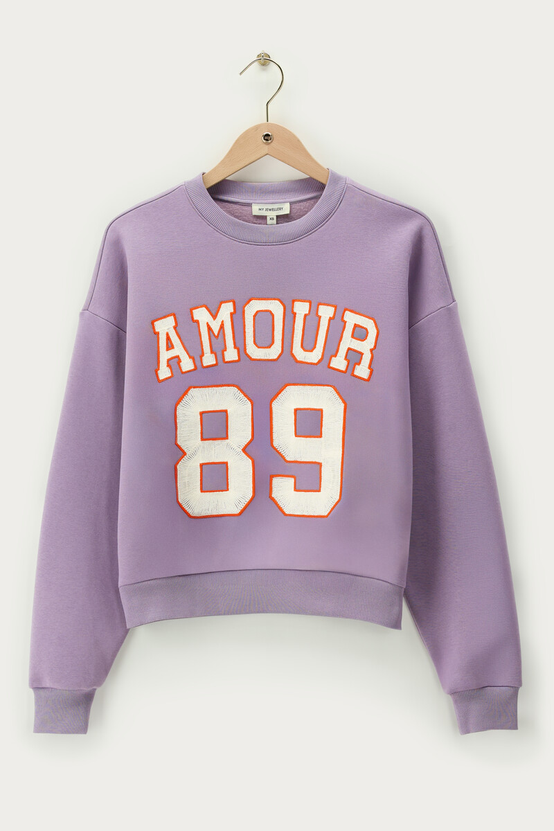 Lilac sweater "Amour 89" | My Jewellery